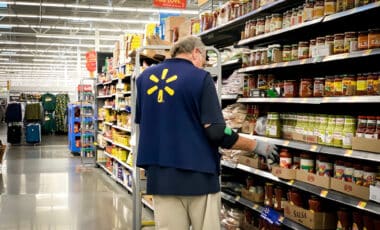 Walmart supermarket employees
