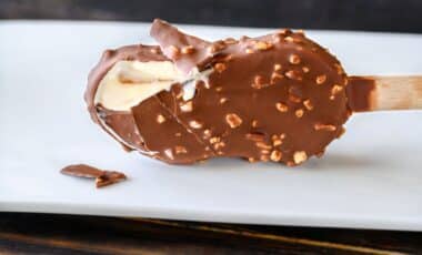 Chocolate-Covered Vanilla Ice Cream Bar