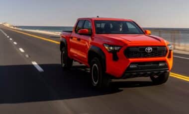 Red Toyota Pick-Up Truck